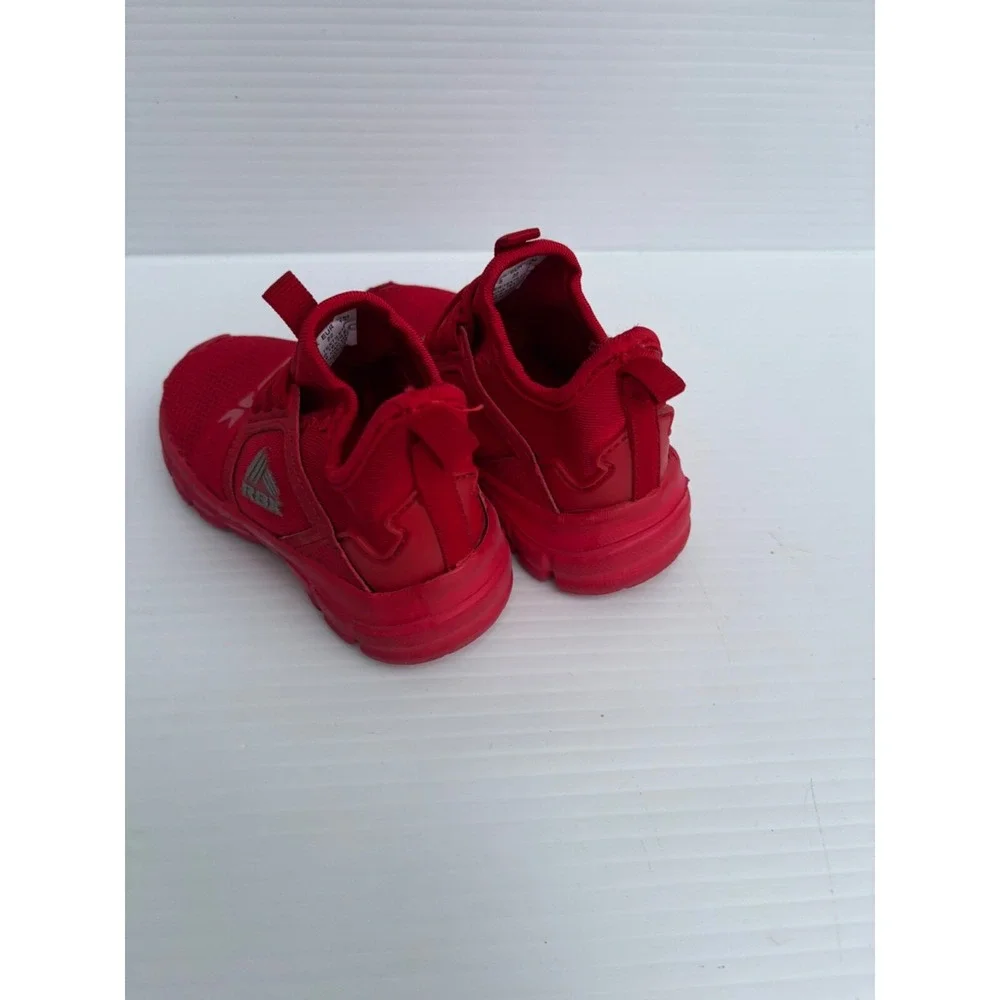 Reebok Toddler Sneakers Red Mesh Lace-Up Size 6 Athletic Shoes